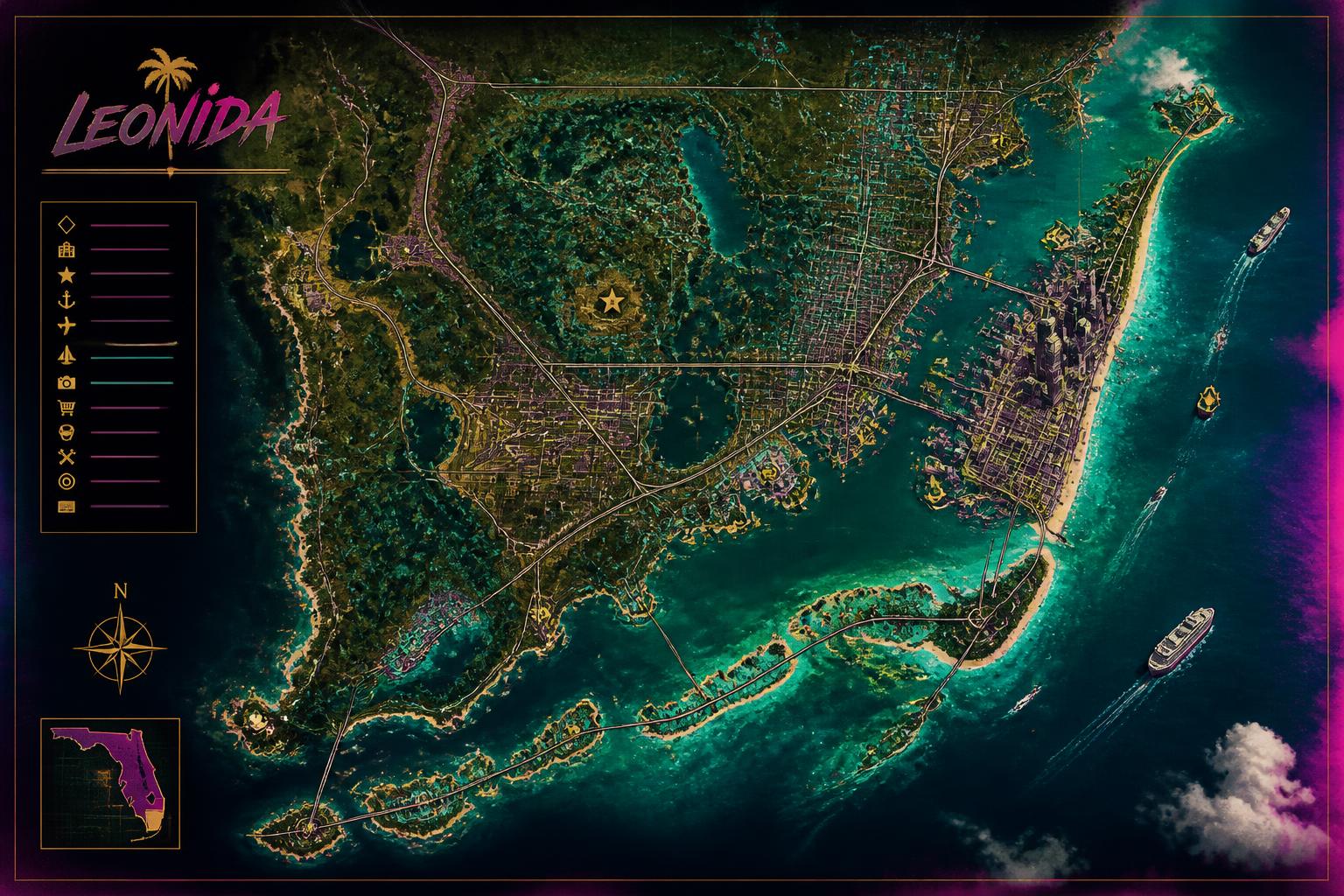 Leonida — GTA 6 map preview
